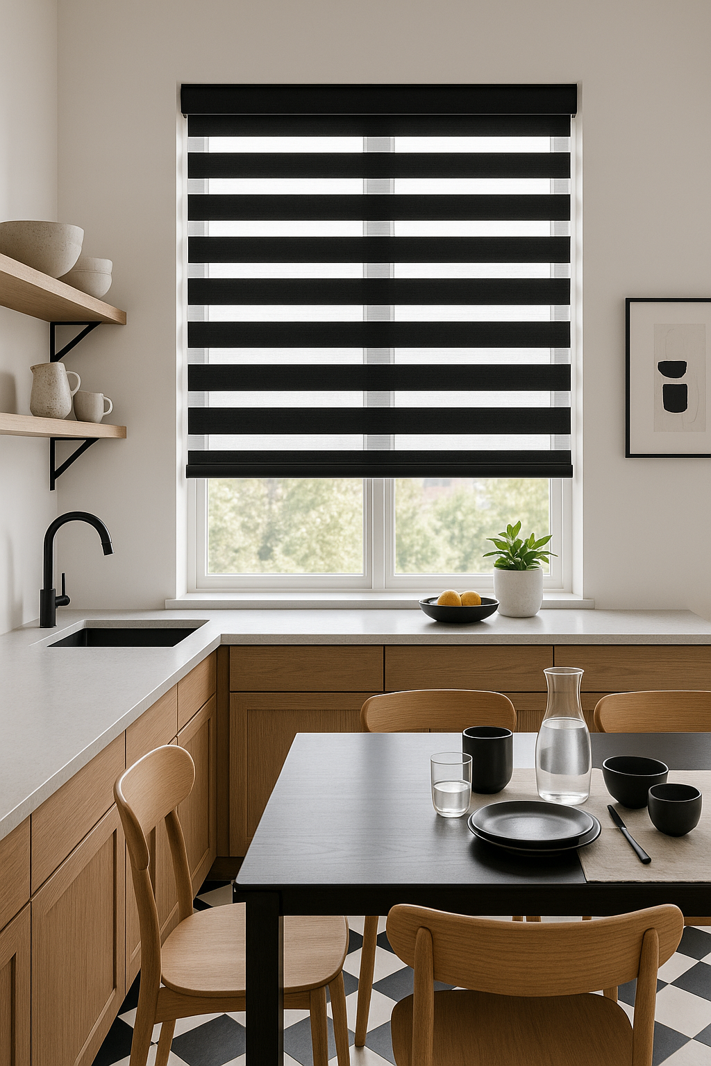 Zebra Blackout Image